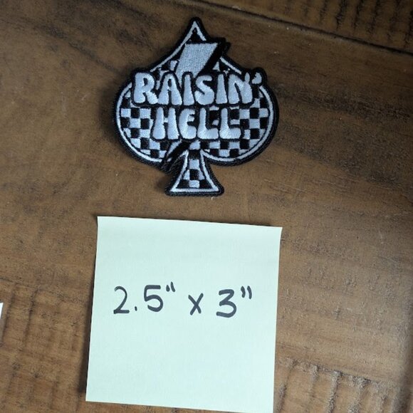 Raisin' hell embroidred patch - Picture 2 of 2